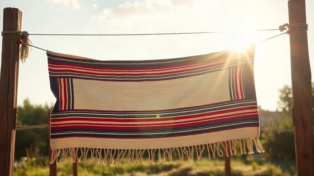 Real-world setting and styling use for How to Wash a Mexican Blanket Without Shrinking or Fraying