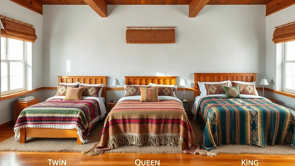 Mexican Blanket Sizes Guide: Choosing the Right Fit for Twin, Queen & King Beds Mexican Blanket Sizes Guide: Choosing the Right Fit for Twin, Queen & King Beds