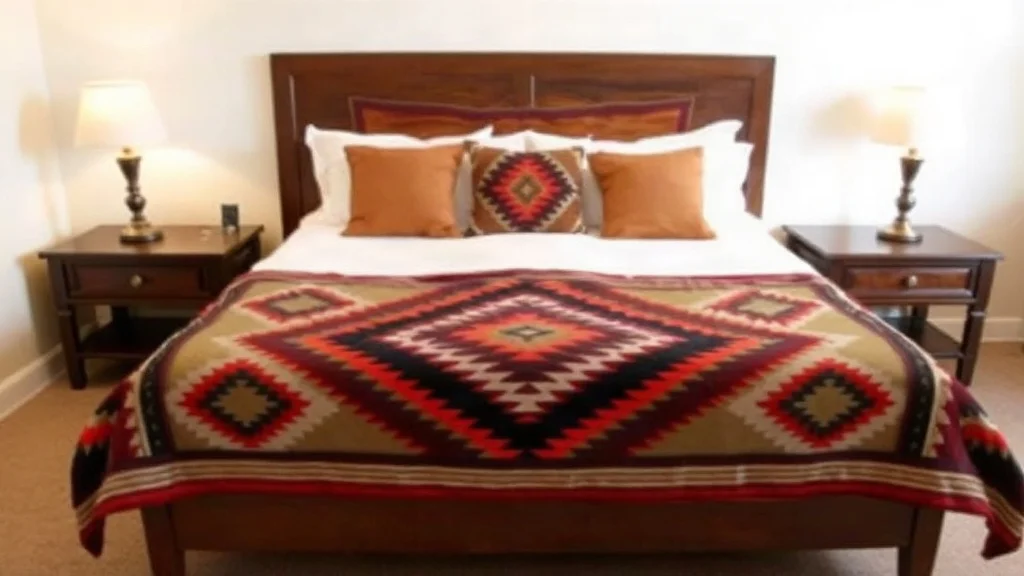 Real-world setting and styling use for Mexican Blanket Sizes Guide
