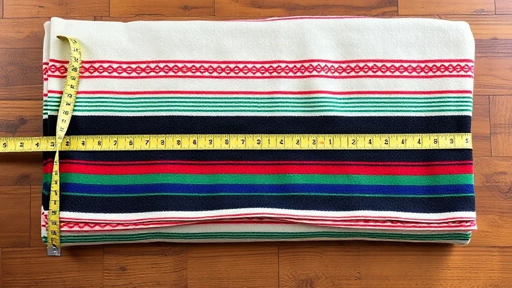 Artisan weave detail and material texture of Mexican Blanket Sizes Guide