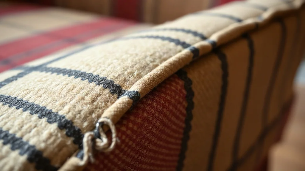Artisan weave detail and material texture of Using Mexican Blankets as Classic Truck & Car Seat Covers