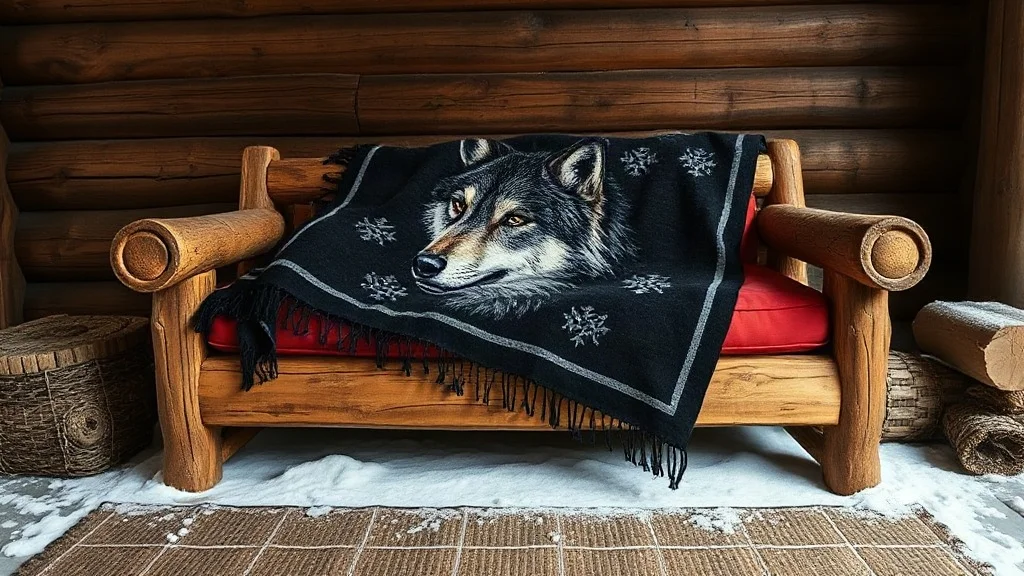 Real-world setting and styling use for Heavyweight Mexican Animal Blankets