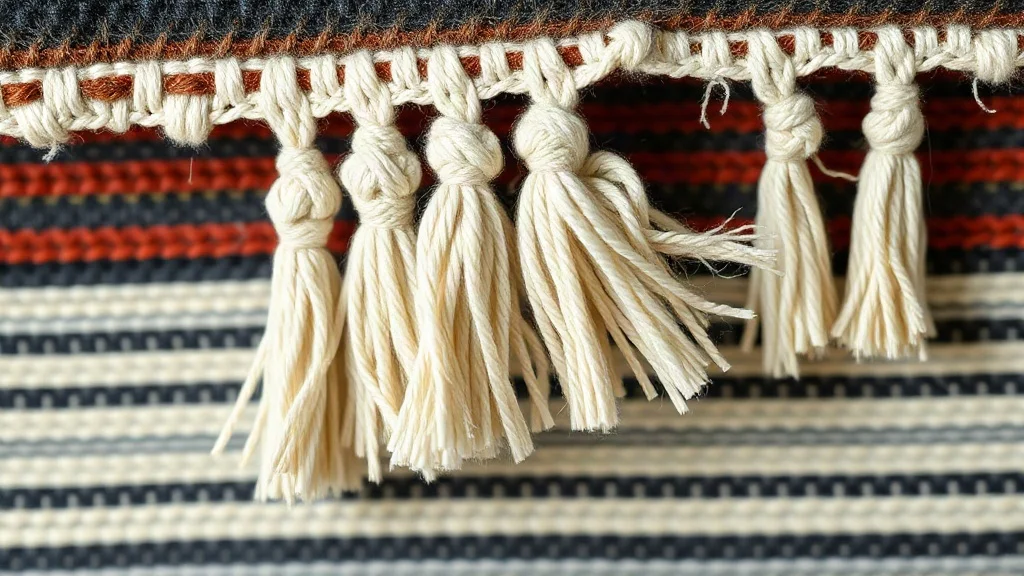 Artisan weave detail and material texture of The Ultimate Guide to Authentic Mexican Blankets