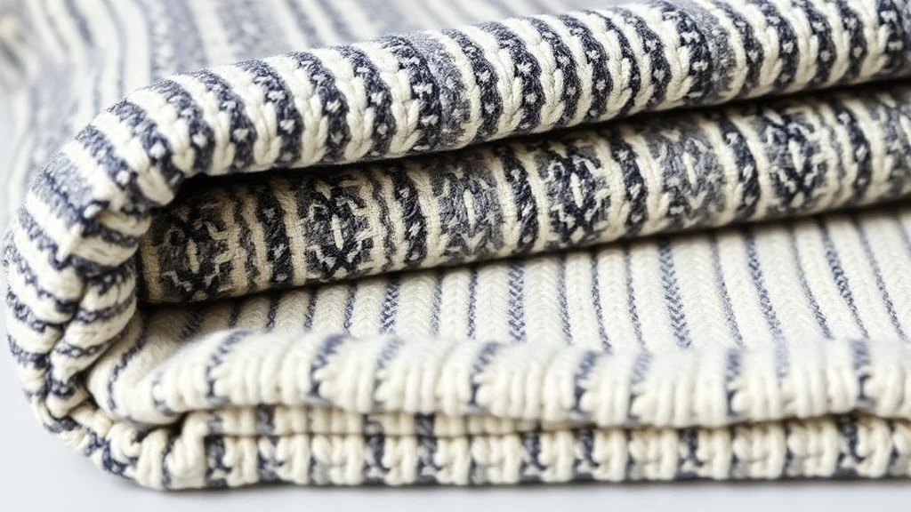 Artisan weave detail and material texture of Why Are Mexican Blankets Used in Yoga? The Science Behind the Studio Essential